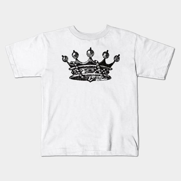 Royal Crown | Vintage Crown | Kids T-Shirt by Eclectic At Heart